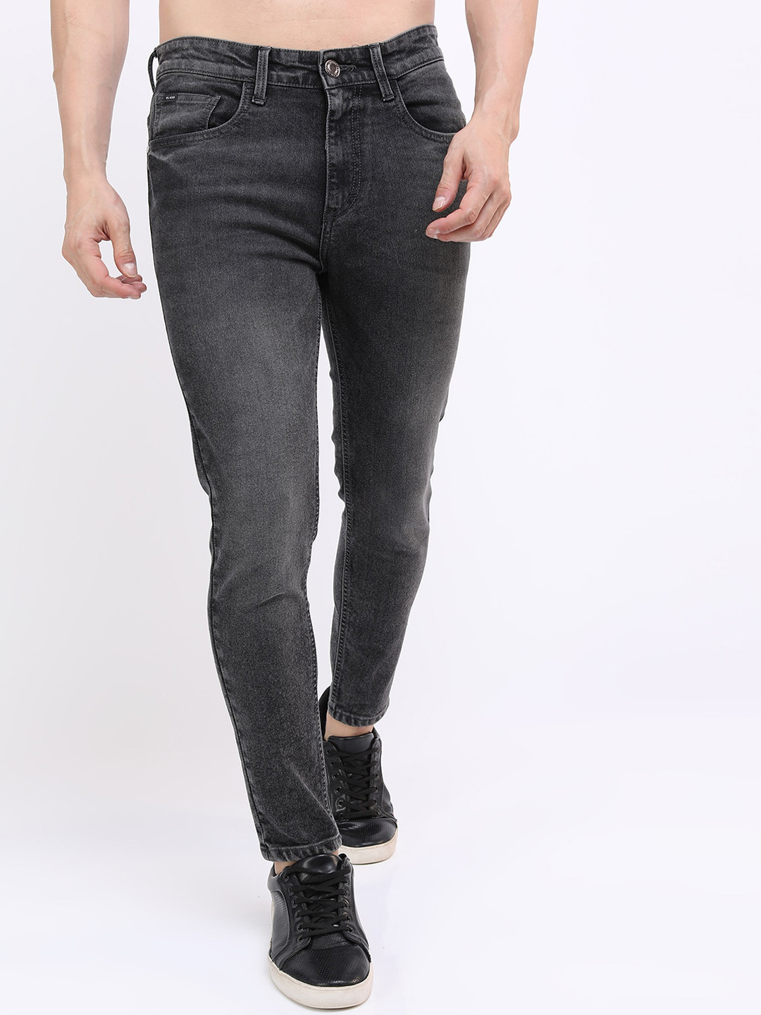 HIGHLANDER Men Grey Skinny Fit Light Fade Stretchable Jeans