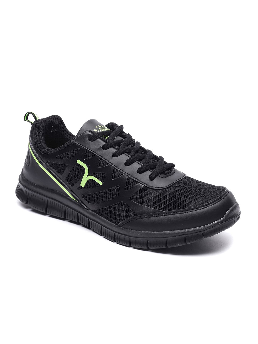Flying Machine Men Black Walking Sports Shoes