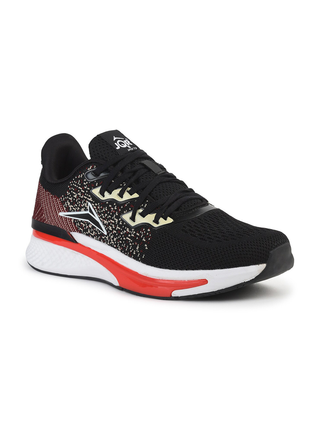 JQR Men PLAN Black Mesh Running Shoes