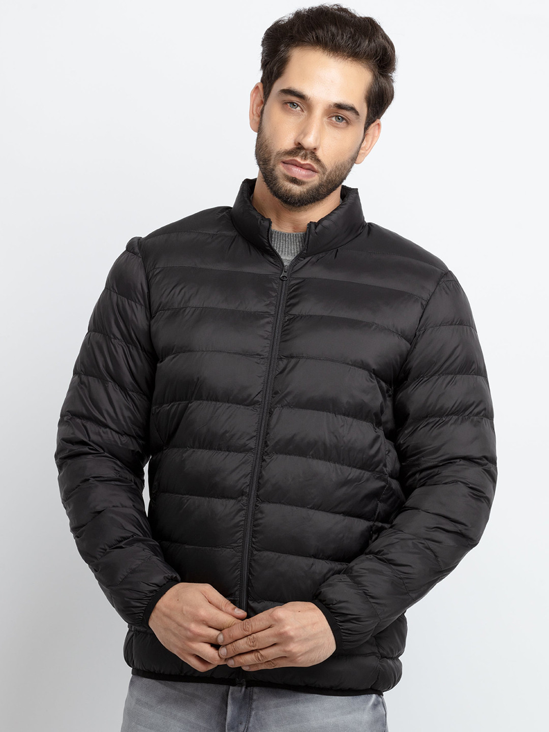 Status Quo Men Black Puffer Jacket