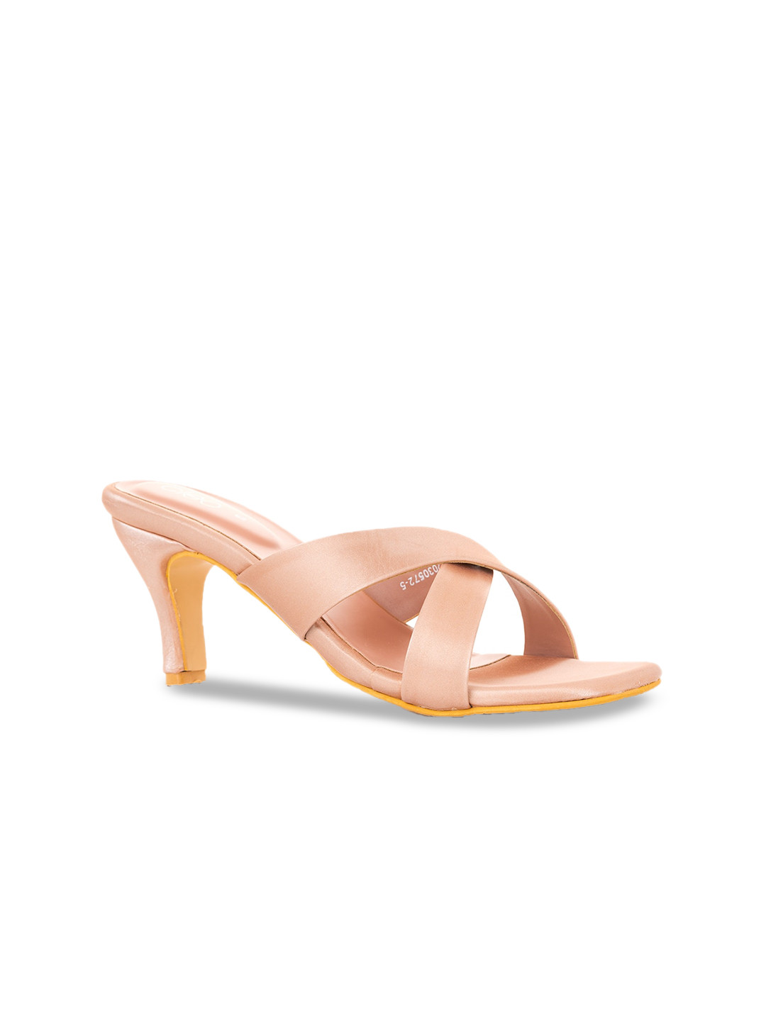 Khadims Pink Open Toe Solid Slim Sandals