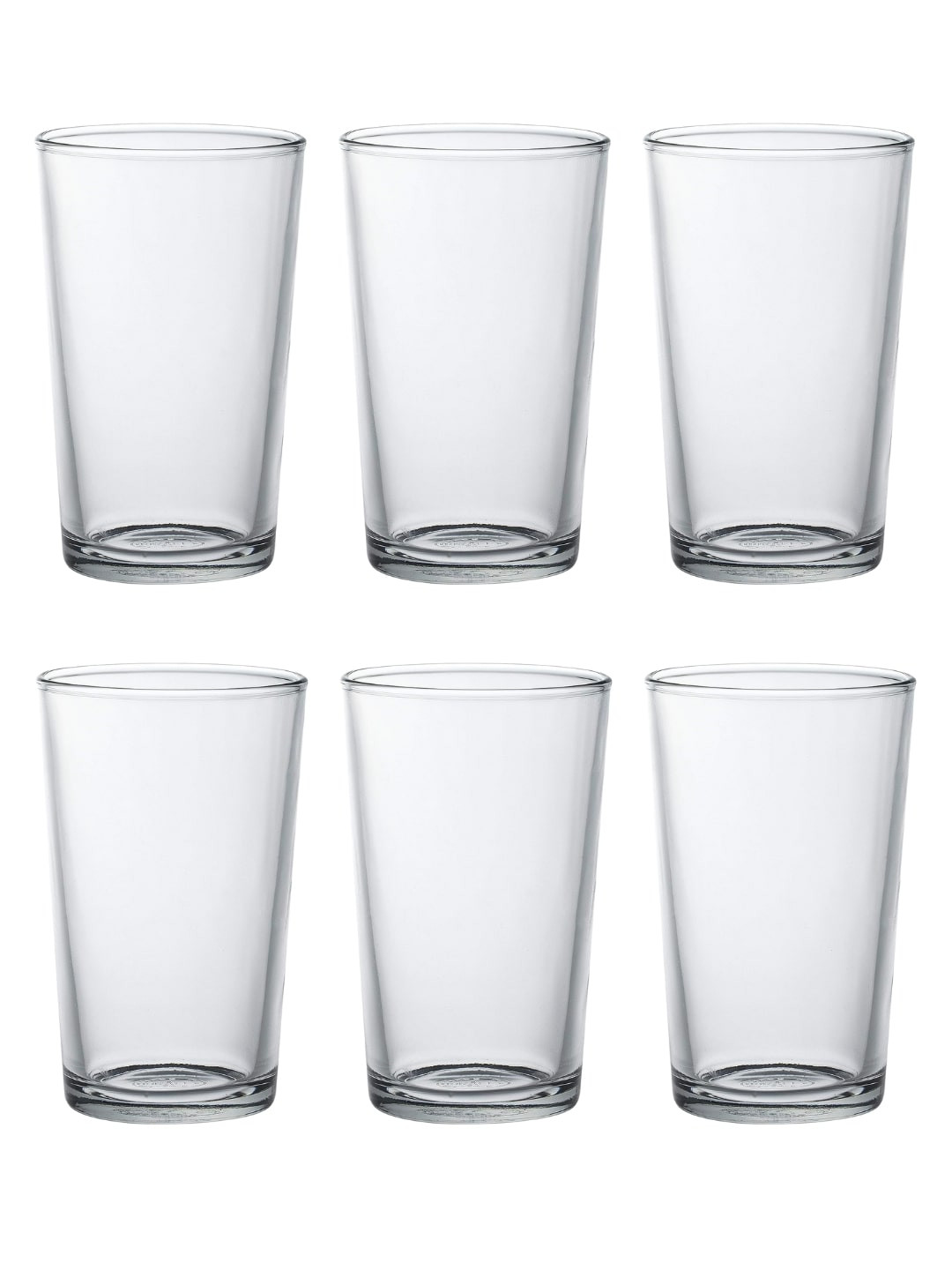 DURALEX Set Of 6 Transparent Solid Glasses 200 ml each