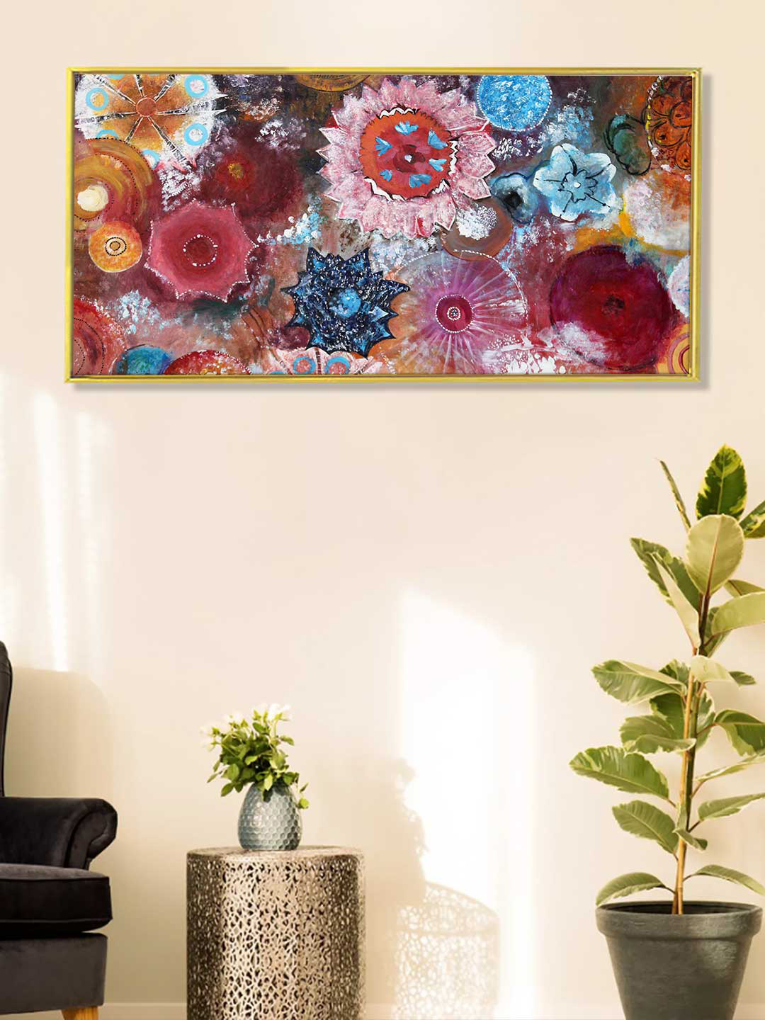 Art Street Red Watercolour Canvas Wall Art