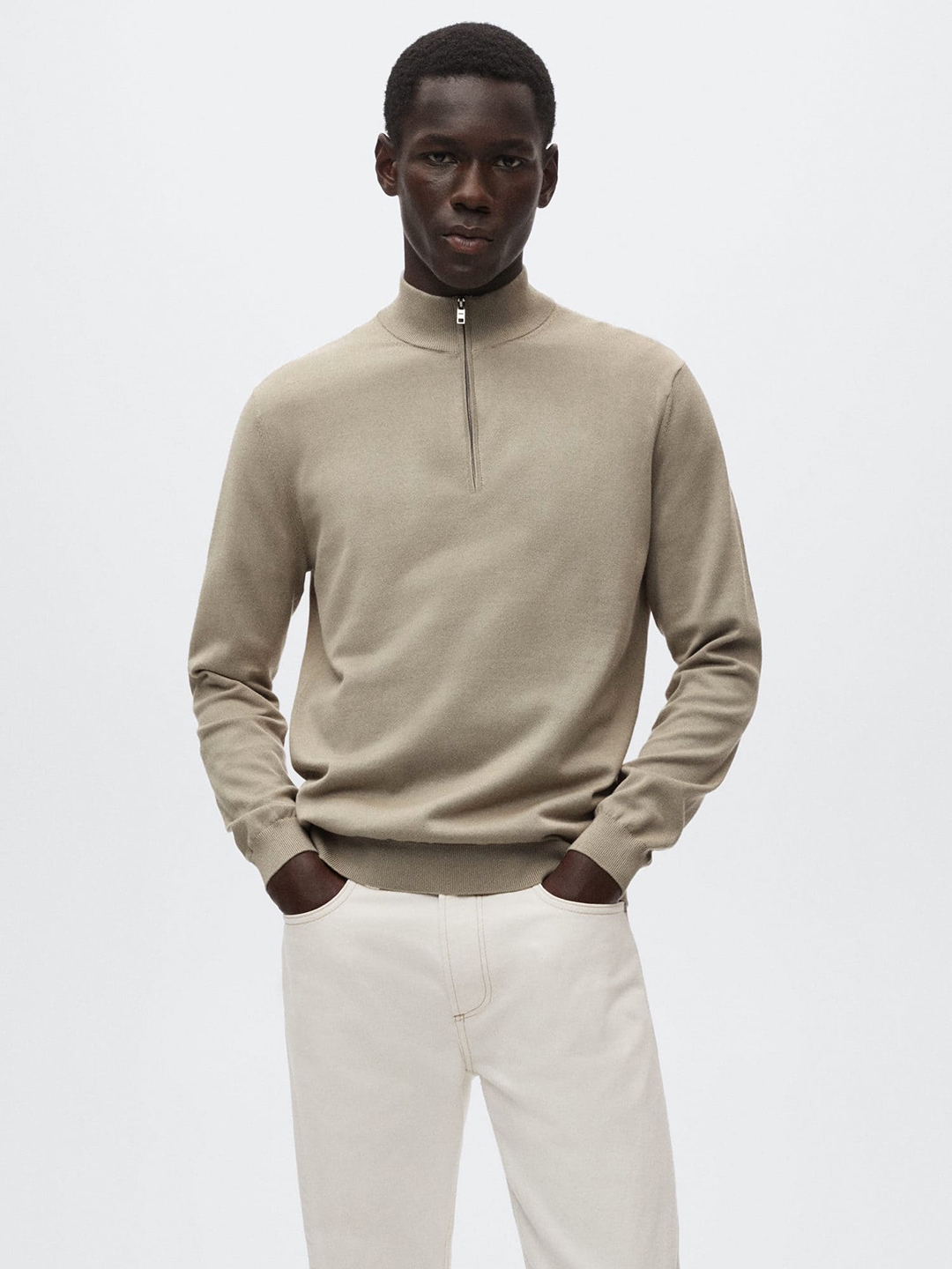 Buy MANGO MAN Brown Pure Cotton Solid Pullover Sweater Sweaters for Men 19914446 Myntra