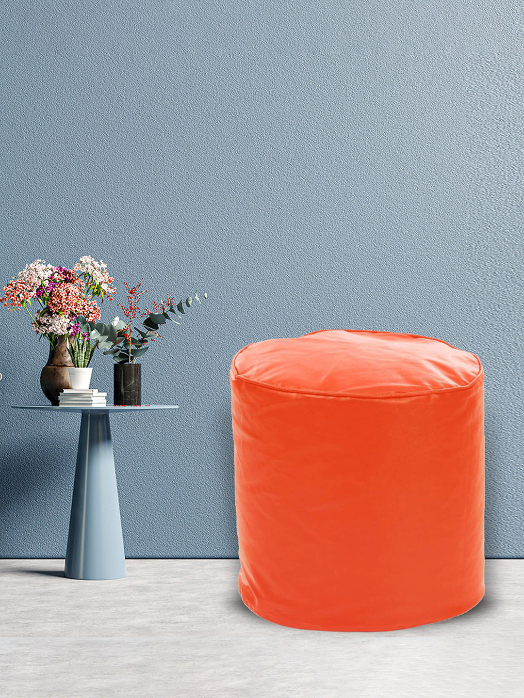 SHIRA 24 Orange Colored Solid Bean Bag Cover