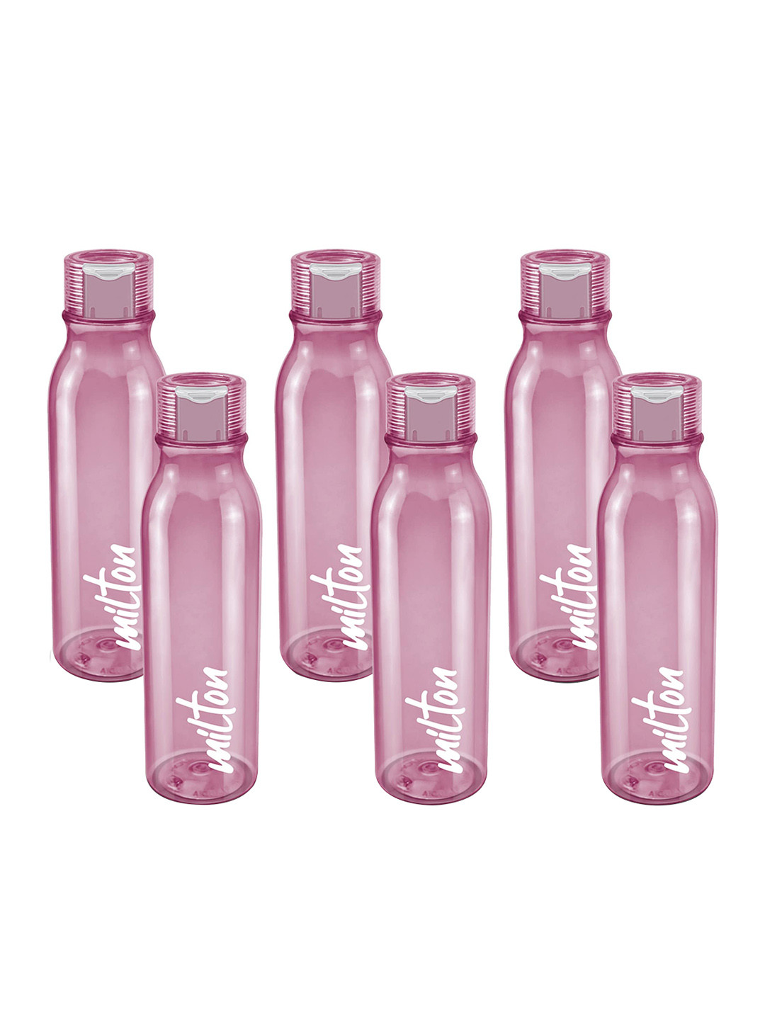 Milton Name Tag Burgundy Plastic Spill Proof 6 Piece Water Bottle - 1L