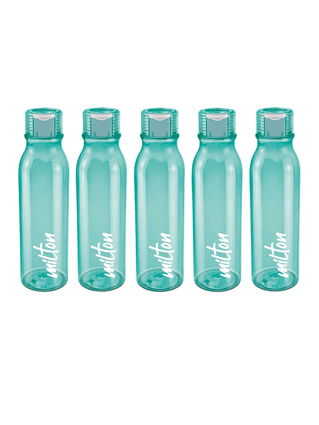 Milton Green Solid Plastic Spill Proof 5 Piece Water Bottle - 1L