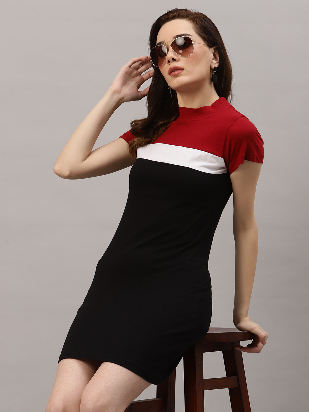 Rigo Colourblocked T-shirt Mini Dress