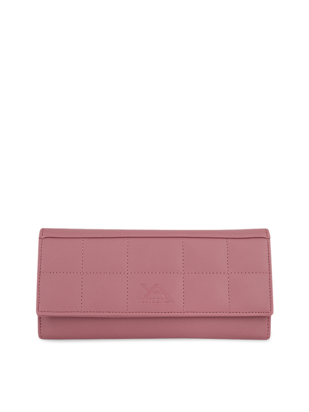 YESSBENZA Women Peach-Coloured Embroidered Envelope