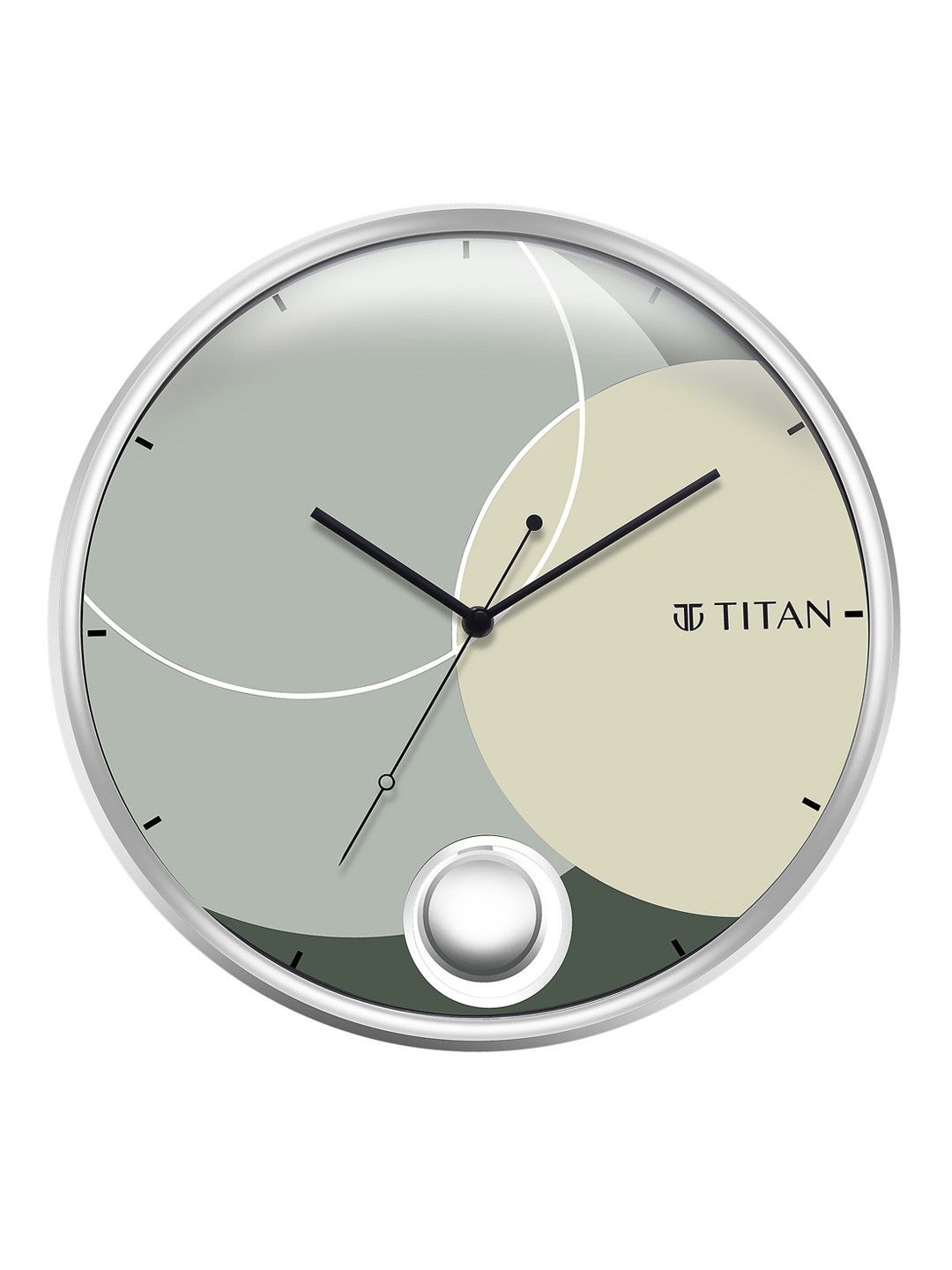 Titan Unisex Silver Clocks