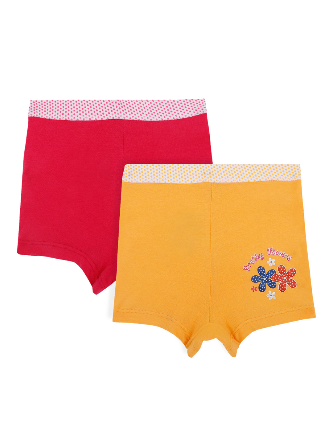 Bodycare Girls Pack Of 2 Floral Hot Pants Shorts