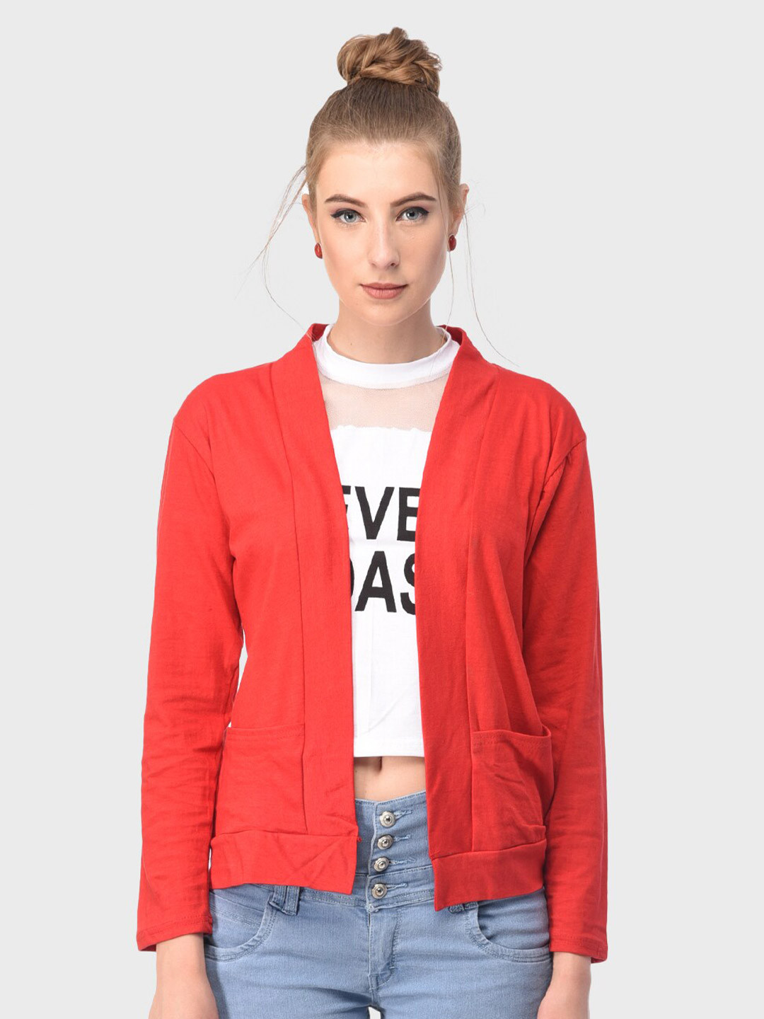 TEEMOODS Women Cotton Shrug