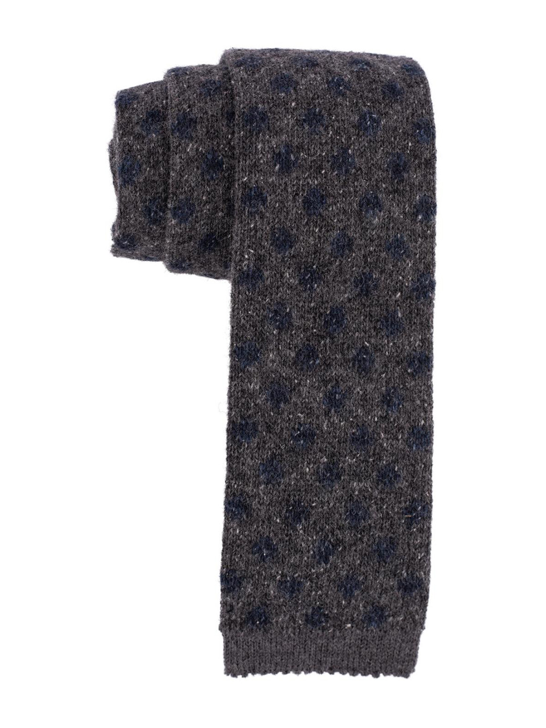 The Tie Hub Men Italian Woven Design Knitted Wool Necktie