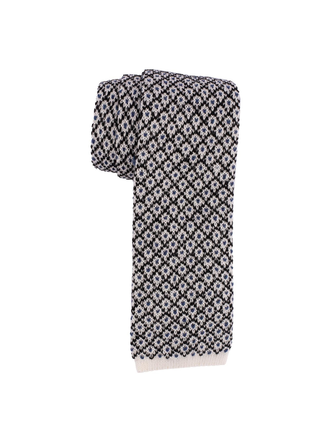 The Tie Hub Men Printed Italian Woollen Necktie