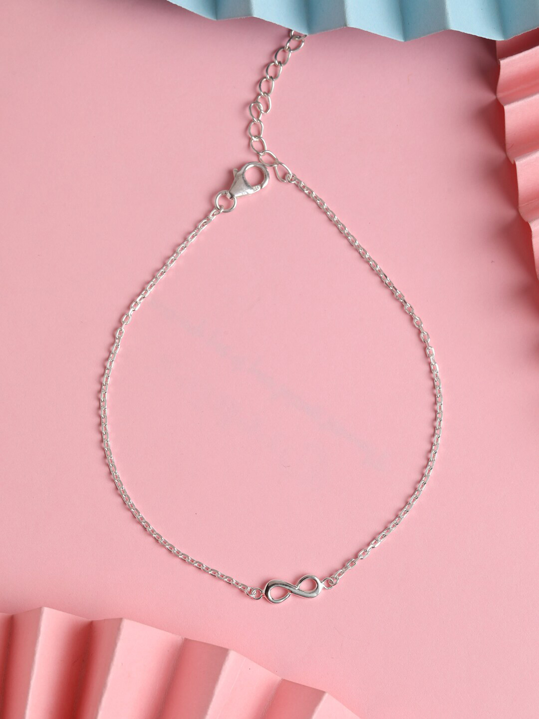 Clara Silver-Toned Sterling Silver Anklet