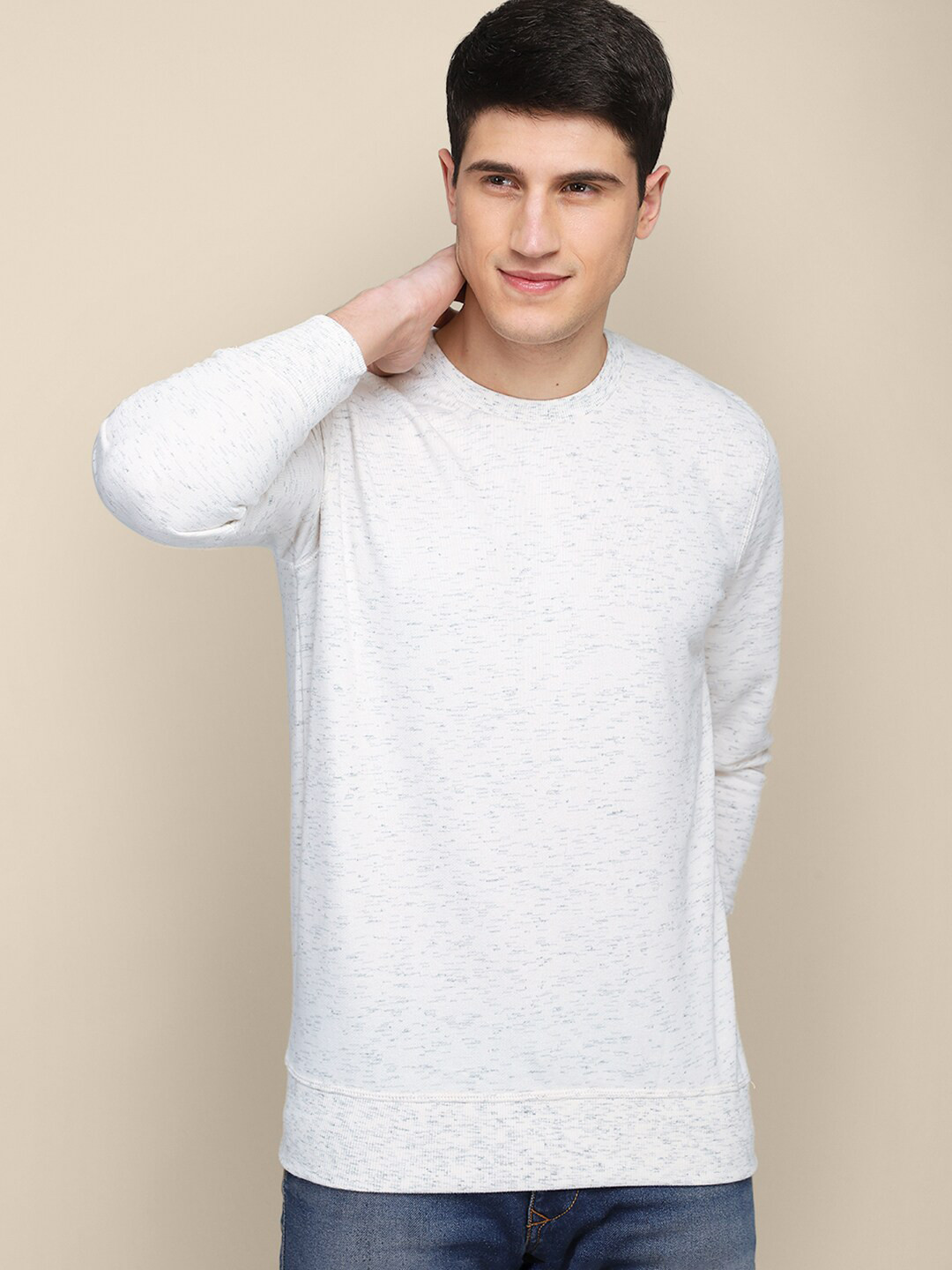 Free Authority Men White Sweatshirt
