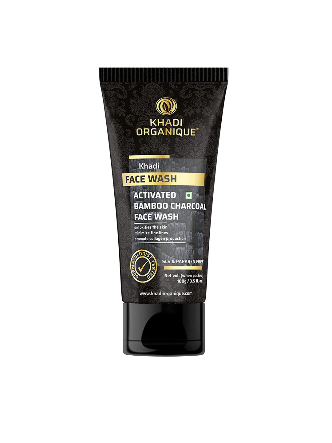 Khadi Organique Activated Bamboo Charcoal Face Wash 100g