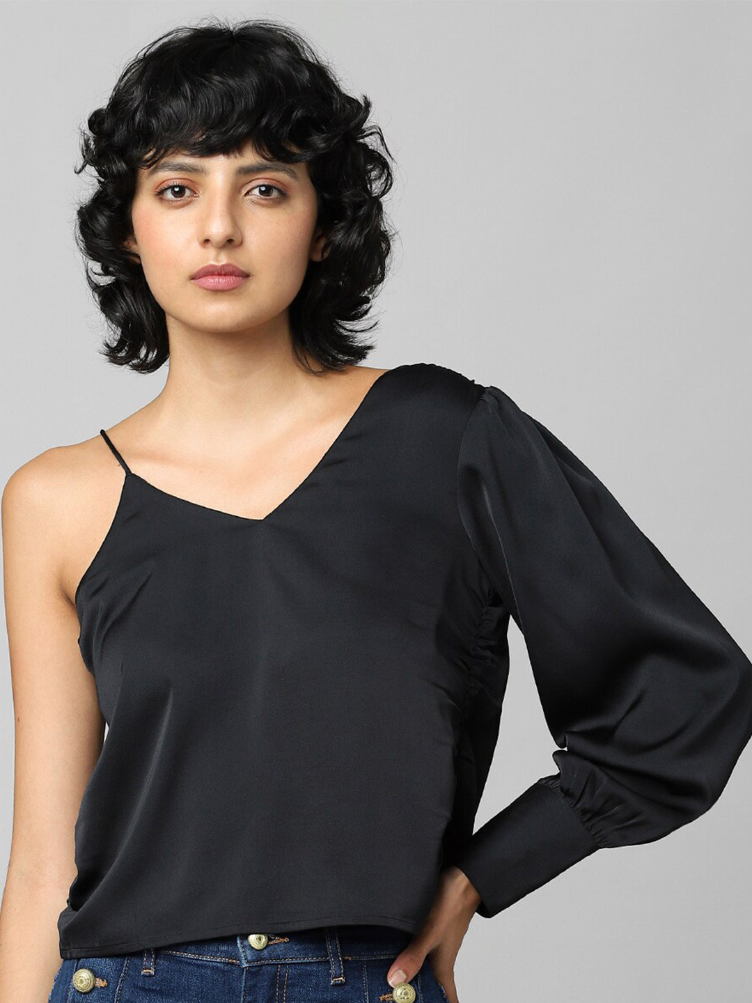 ONLY Woman Black Styled Back Top 2431712001-Anthracite