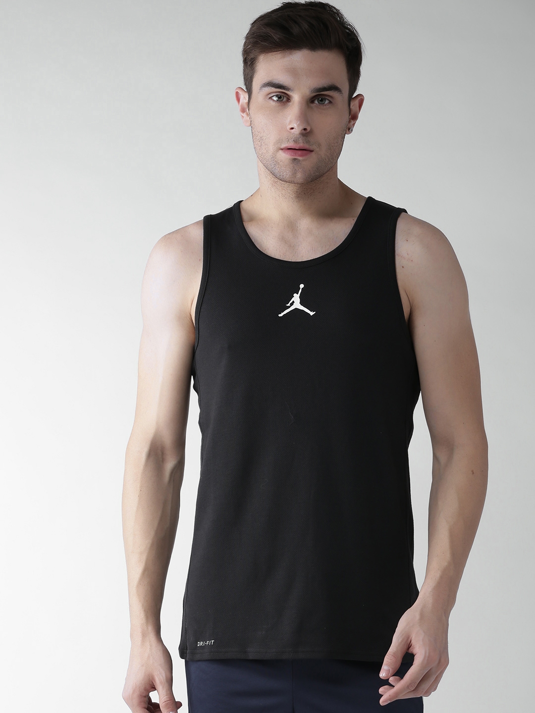Buy Nike Jordan Rise Men Black Solid RISE DRI Tank T Shirt - Tshirts for Men 1995044 | Myntra