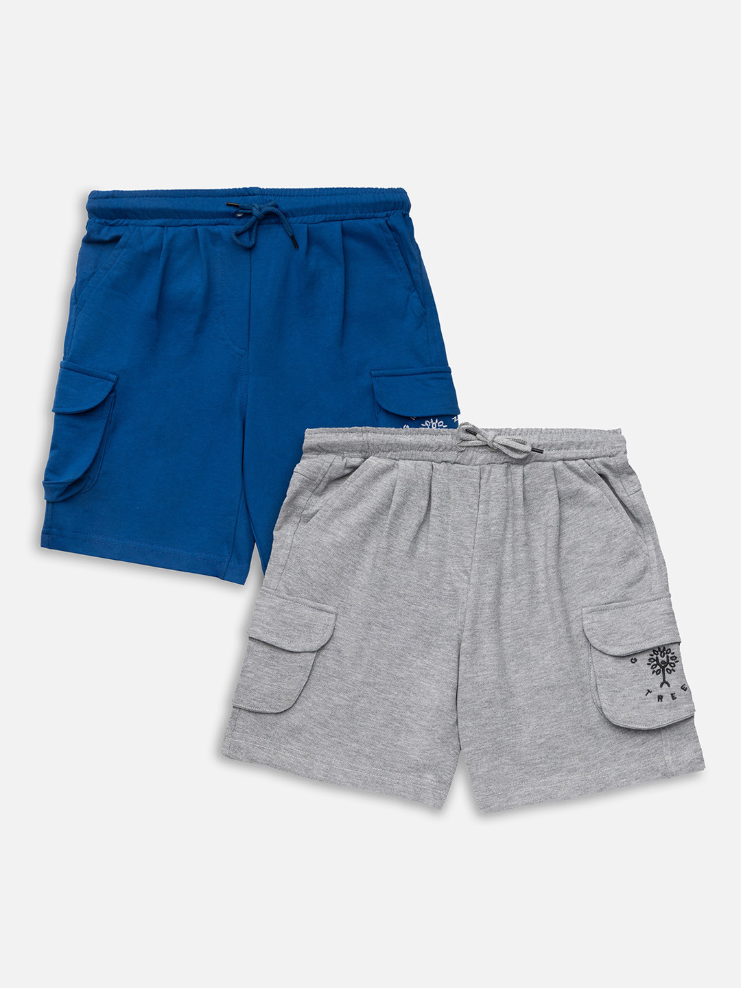 Growing Tree Kids Pack Of 2 Outdoor Antimicrobial Technology Organic Cotton Shorts