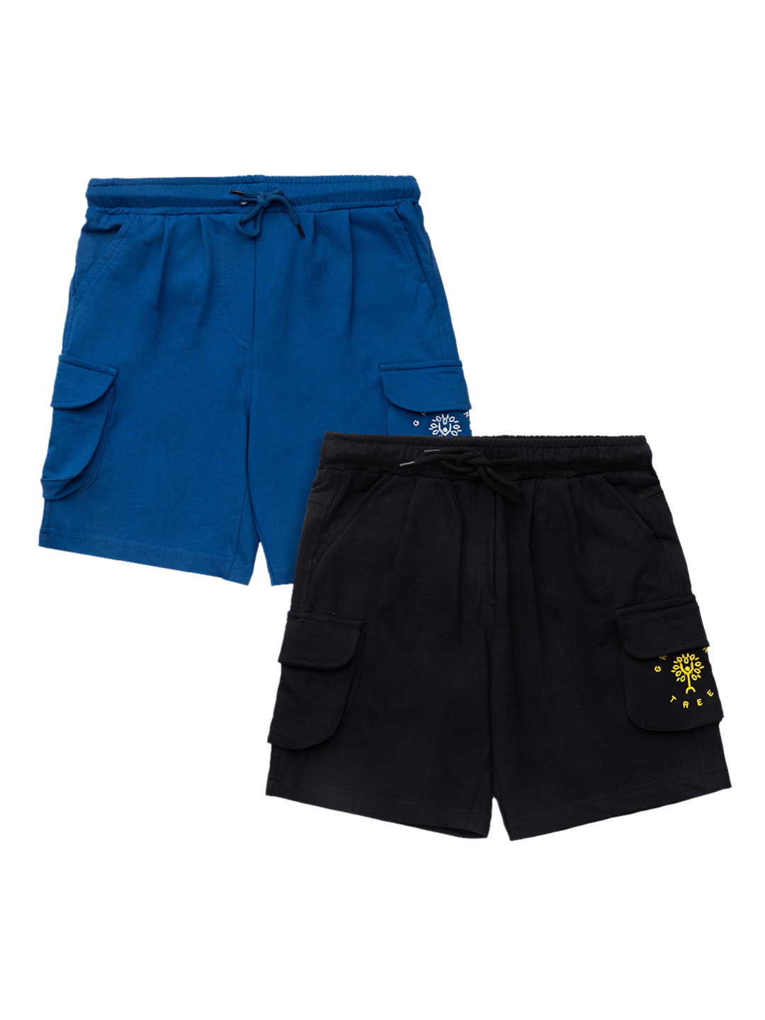 Growing Tree Unisex Kids Multicoloured Outdoor Sports Shorts with Antimicrobial Technology