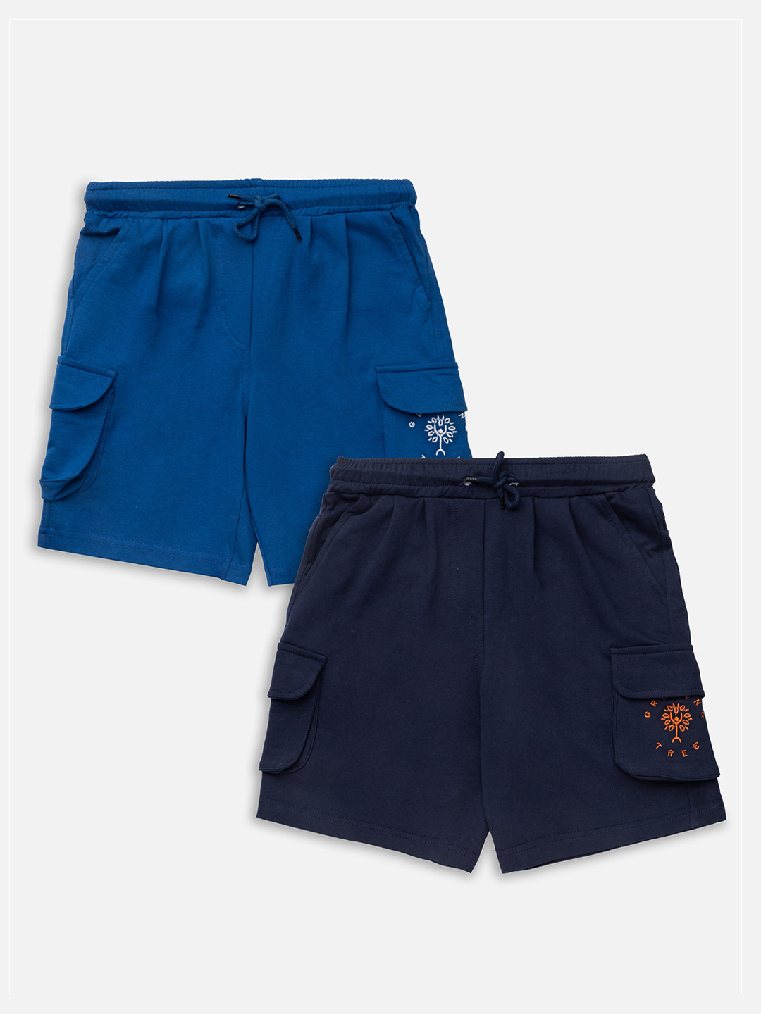 Growing Tree Kids Pack Of 2 Outdoor Cargo Shorts with Antimicrobial Technology