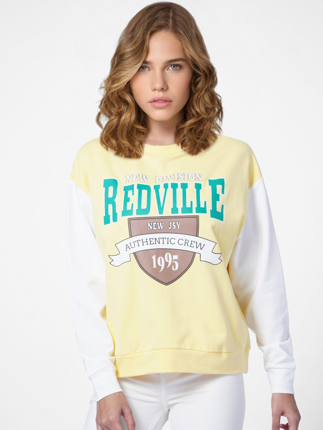 ONLY Women Printed ONLWEST LS SWEAT JRS IN Sweatshirt