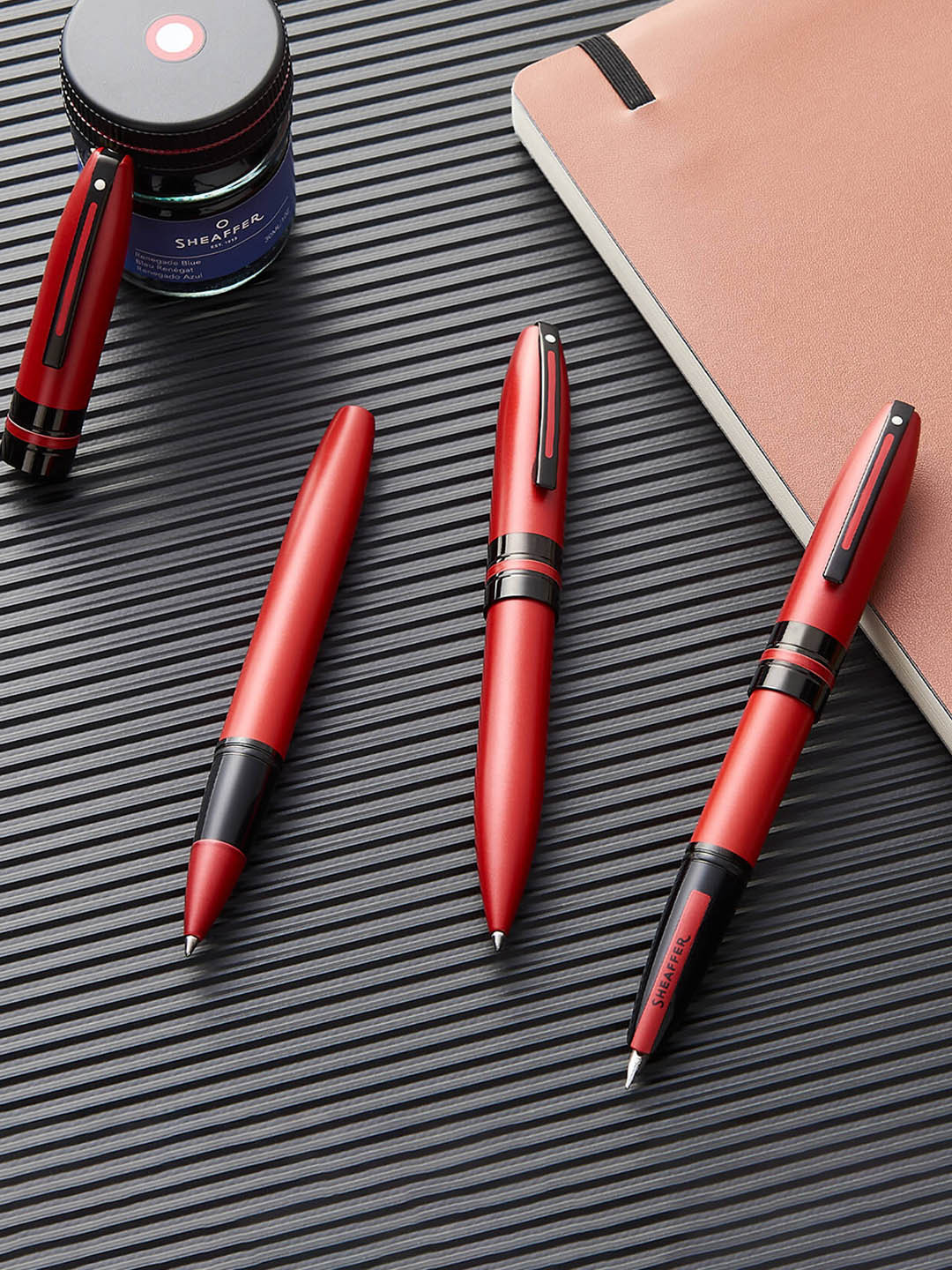 Sheaffer Red With Black Trim E9111 ICON Ballpoint Pen