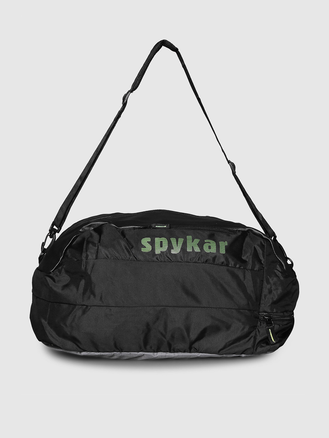 SPYKAR Men Black Solid Medium Gym Duffel Bag
