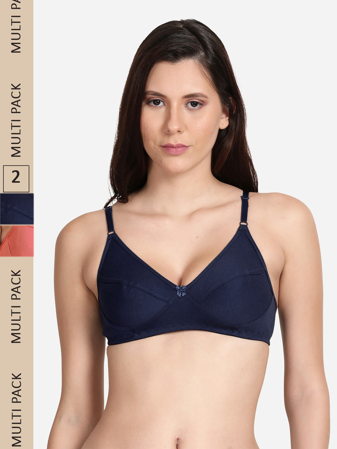 shyaway Pack Of 2 Cotton Low Support Everyday Bra