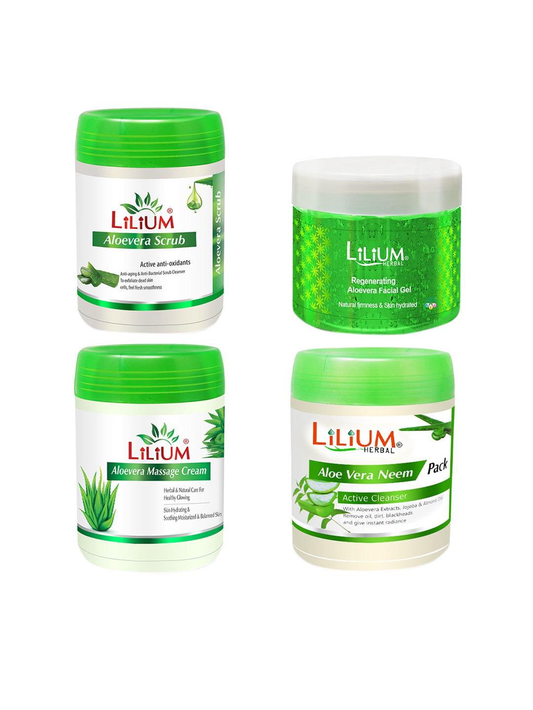 Lilium Active Anti-Oxidants Aloevera Facial Kit, 3600 GM