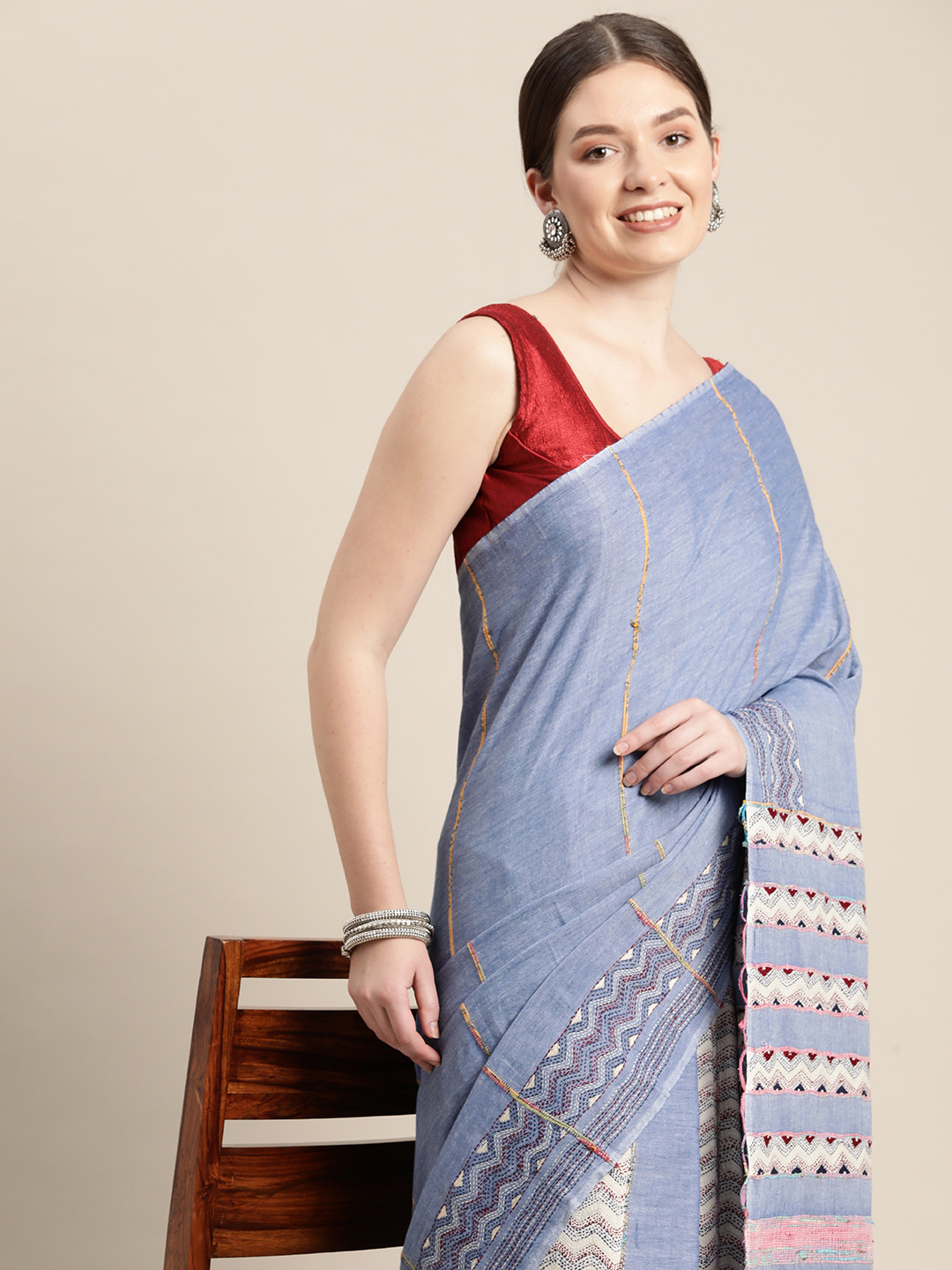 ArtEastri  Khesh Kantha Cotton Saree