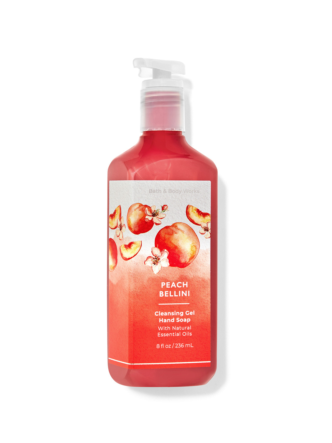 Bath & Body Works Peach Bellini Cleansing Gel Hand Soap with Essential Oil - 236 ml