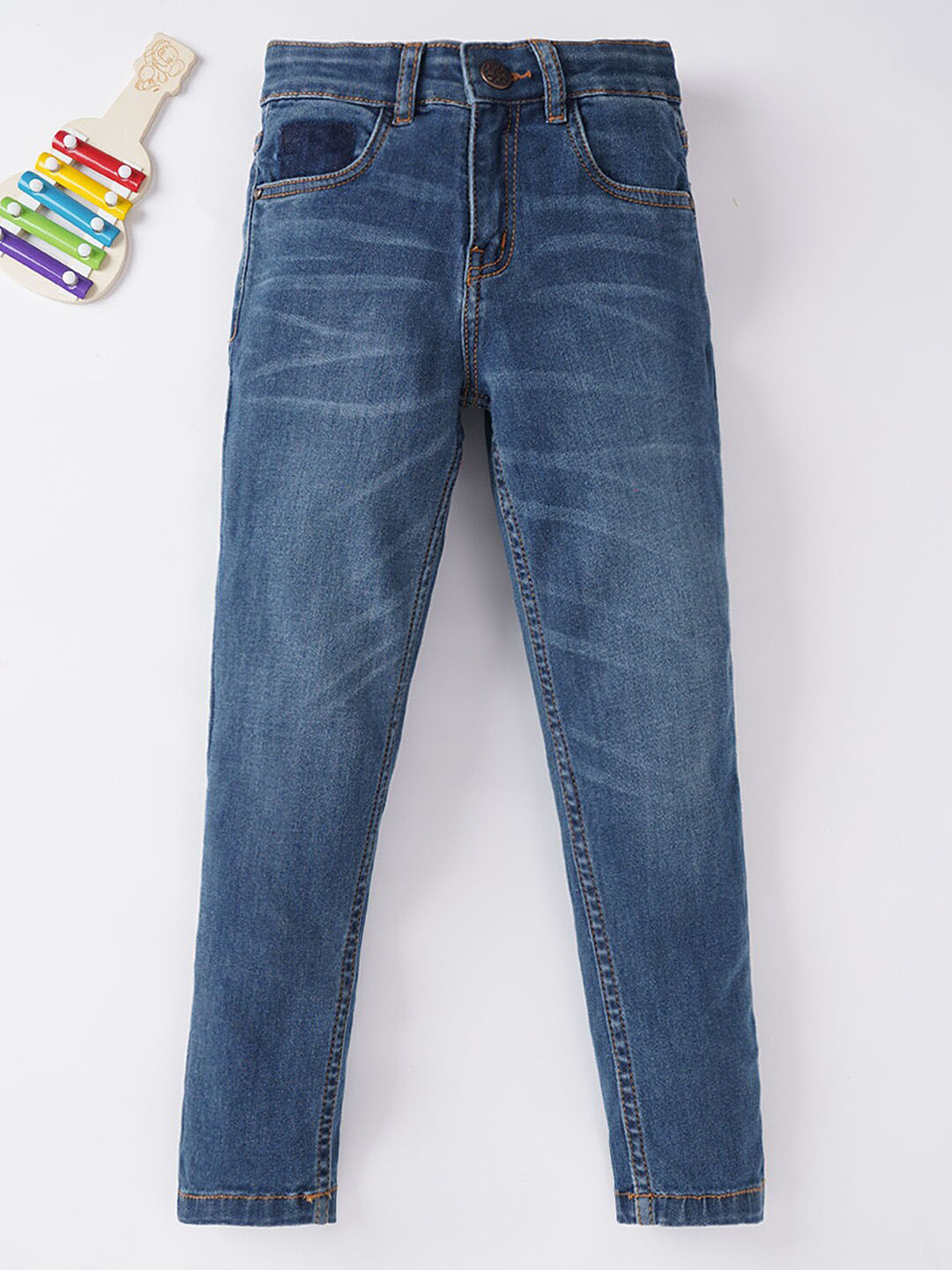 Ed-a-Mamma Boys Blue Light Fade Stretchable Jeans