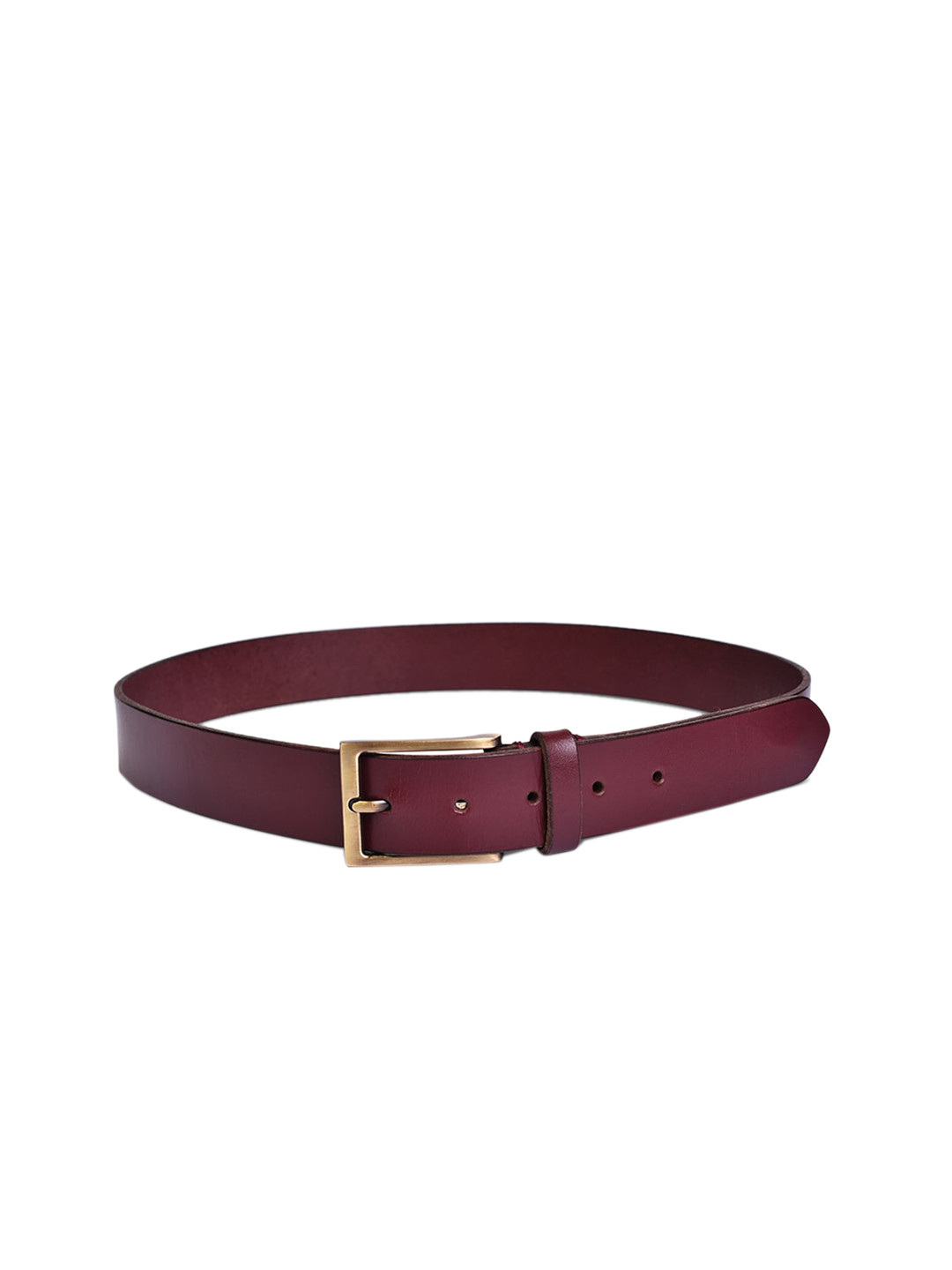 Belwaba Men Burgundy Belts