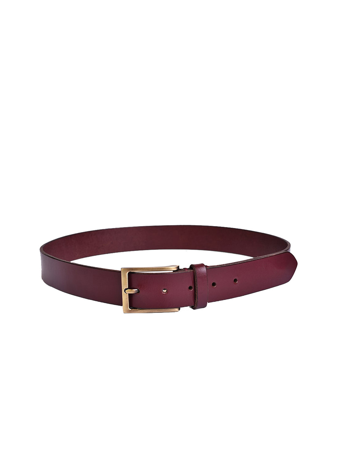 Belwaba Men Burgundy Belts