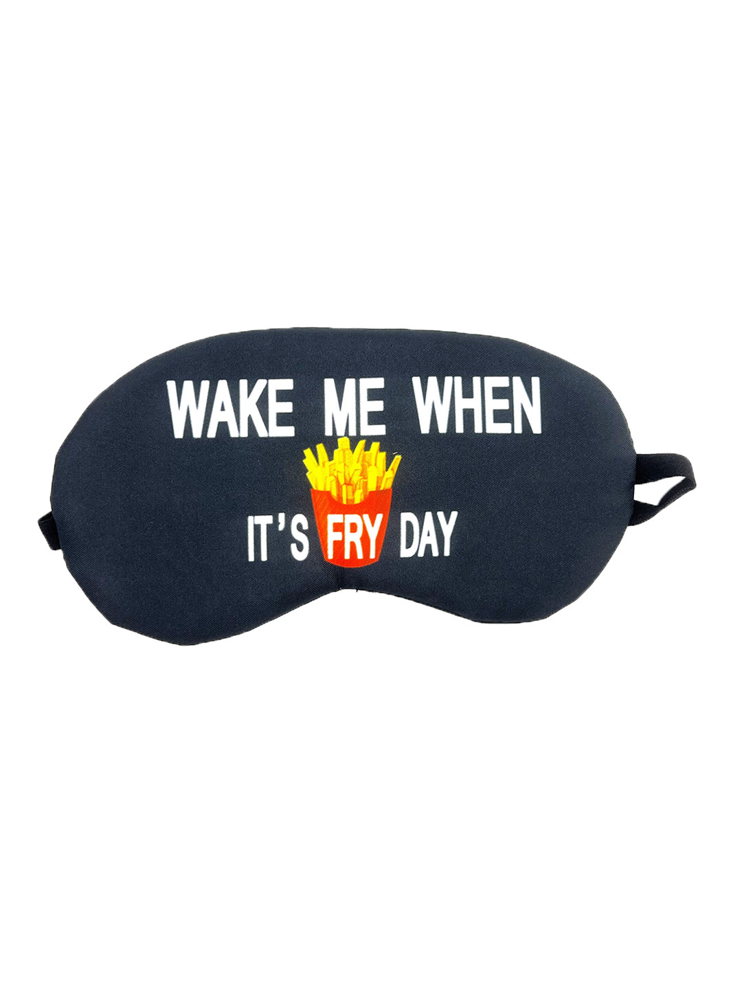 Awestuffs Black Printed Eye Mask