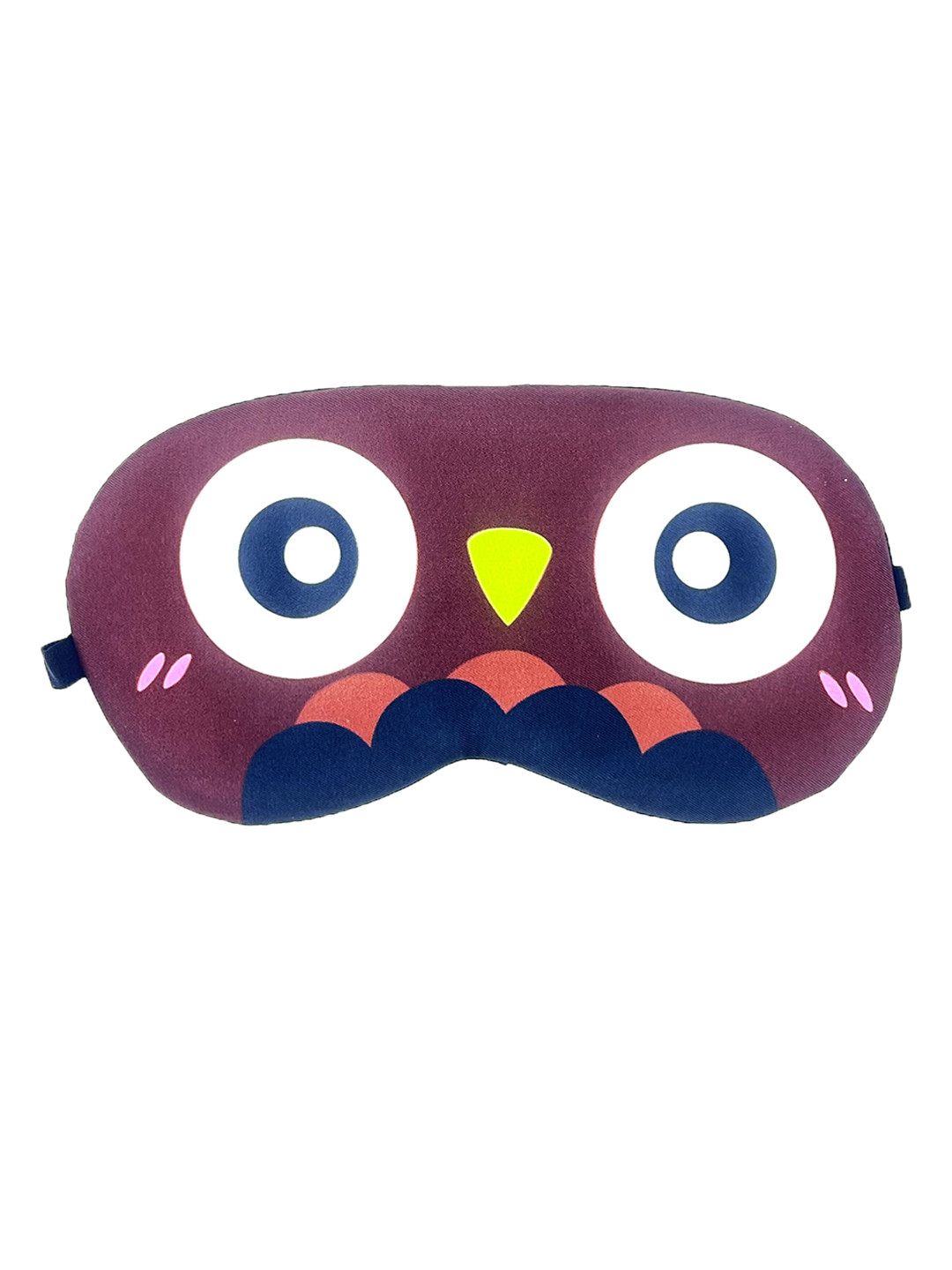 Awestuffs Brown Printed Eye Mask