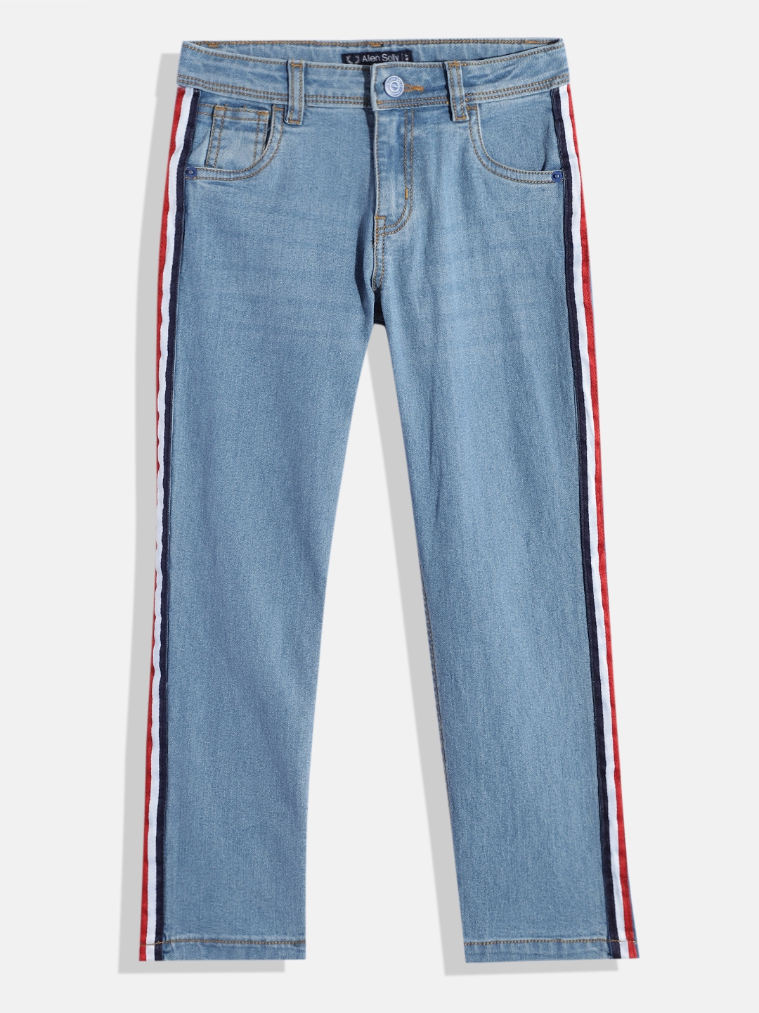 Buy Allen Solly Junior Boys Slim Fit Side Striped Clean Look