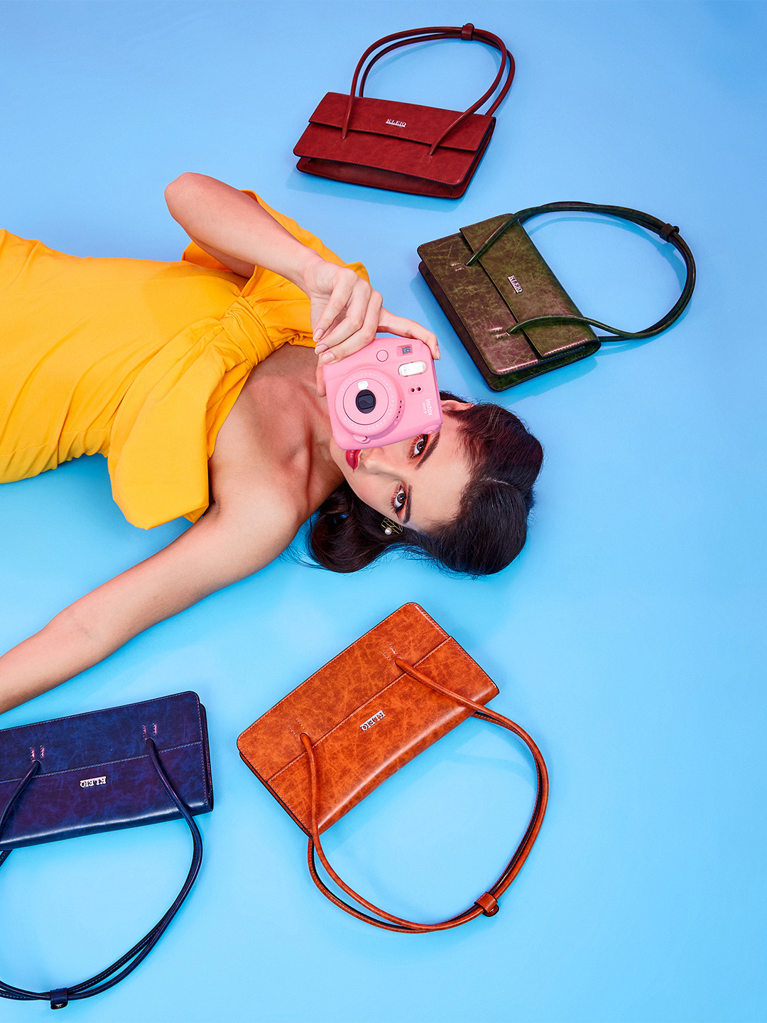 KLEIO Vegan Leather Sleek Structured Shoulder Bag