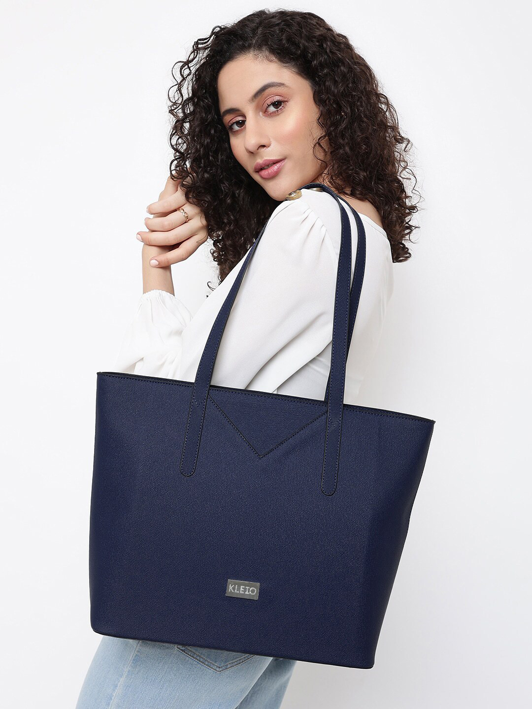 KLEIO Vegan Tote Bag with Laptop Compartment