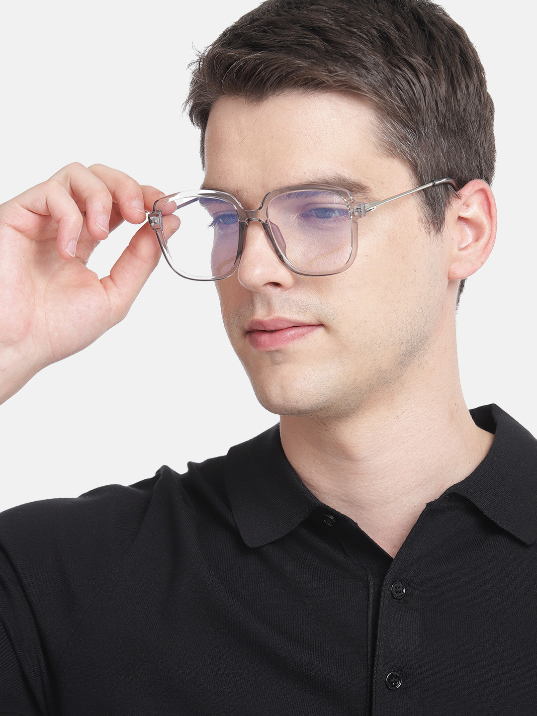 Voyage Unisex Grey Full Rim Oversized Frame