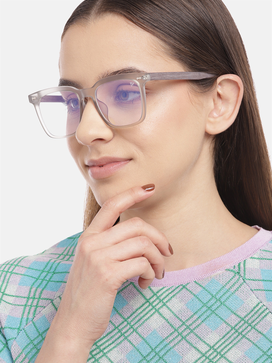 Voyage Unisex Grey Full Rim Square Frames