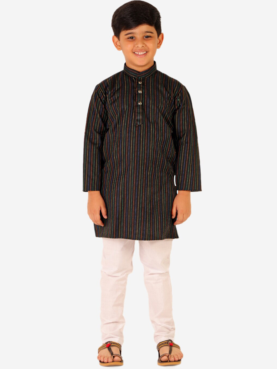 Pro-Ethic STYLE DEVELOPER Boys Black Kurta with Pyjamas