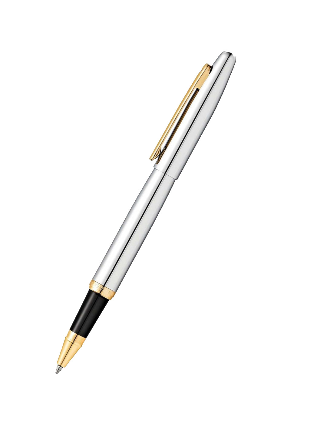 Sheaffer Chrome with Gold Trim E9422 VFM Rollerball Pen