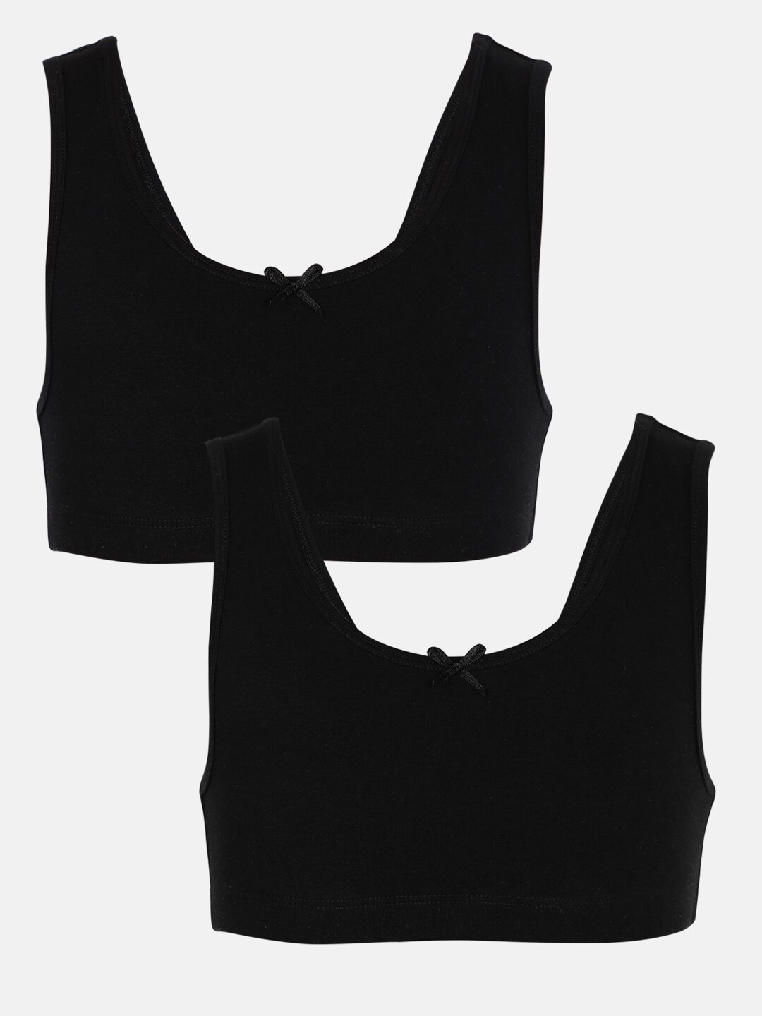 mackly Pack of 2 Solid Trainer Bra