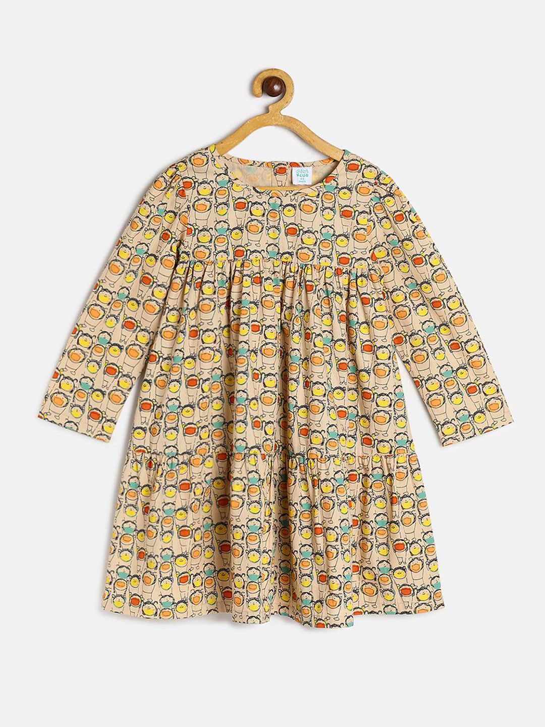 MINI KLUB Girl Beige A-Line Dress