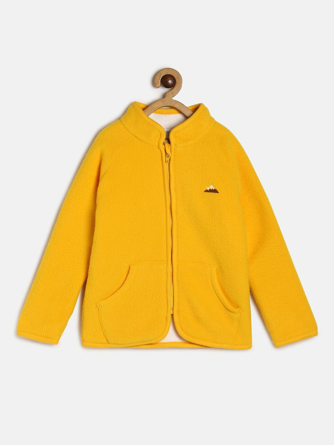 MINI KLUB Boys Yellow Lightweight Open Front Jacket