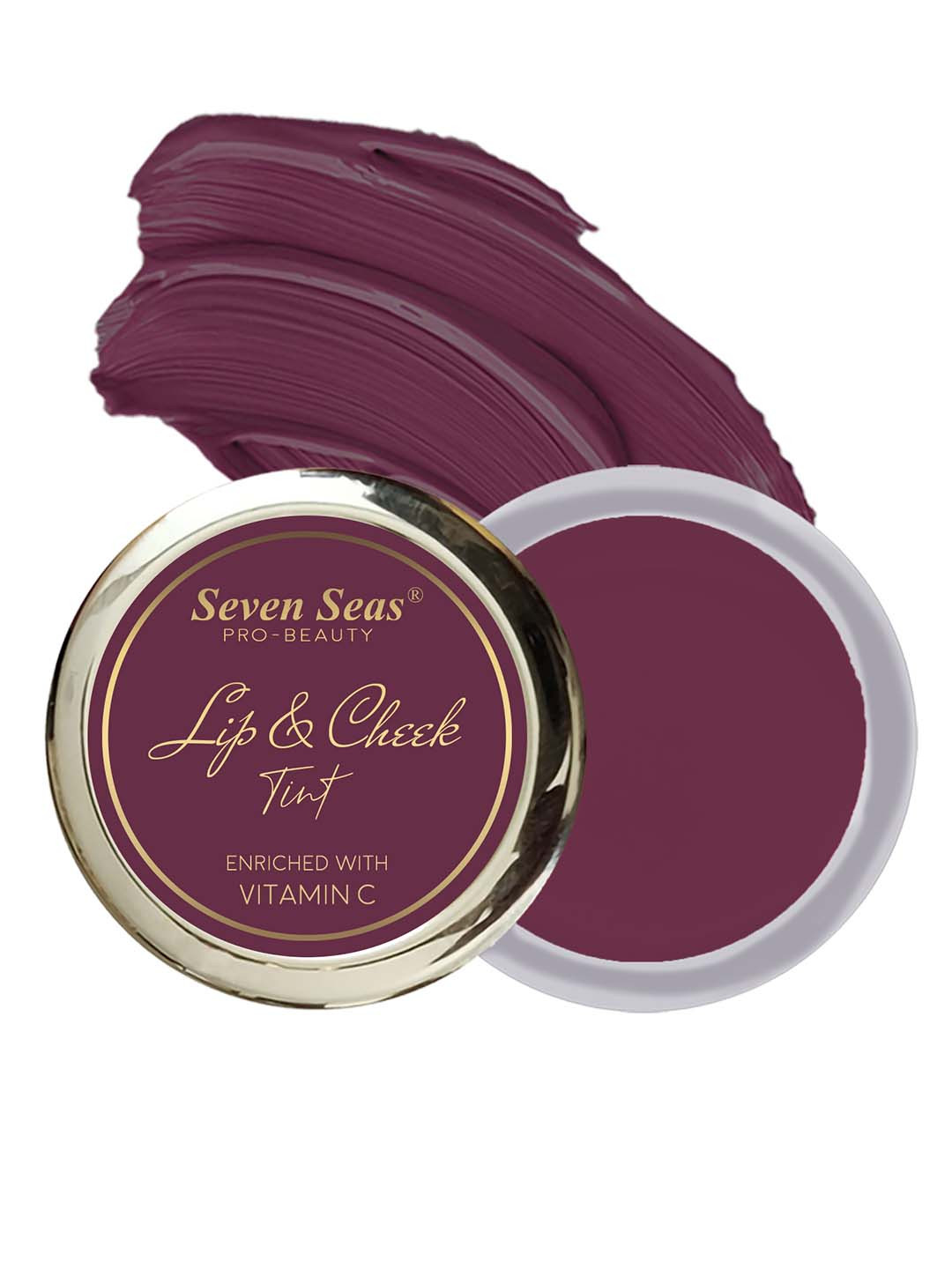 Seven Seas Lips & Cheek Tint Enriched With Vitamin C for Soft Natural Glow 8 g - Wine Berry