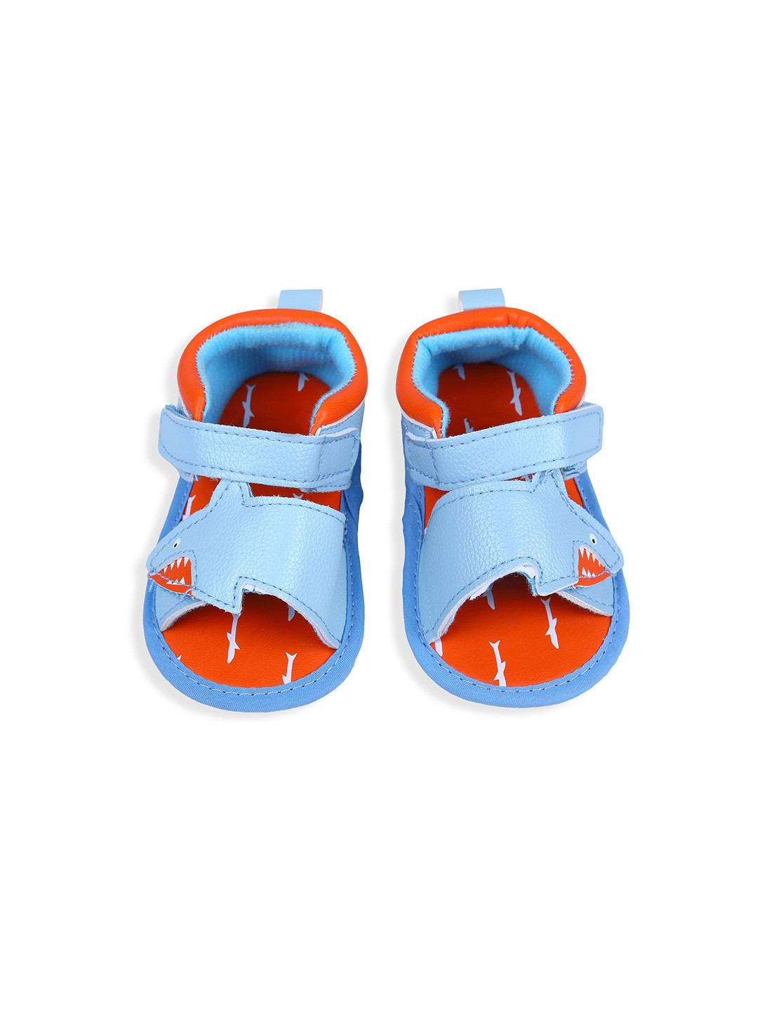 Baby Moo Unisex Kids Blue PU Comfort Sandals